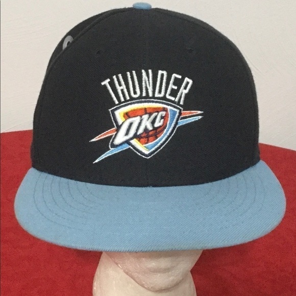 Oklahoma CITY THUNDER OKC Blue Snapback Hat Cap - Picture 3 of 7